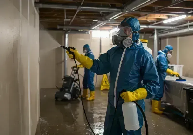 Basement Sanitization and Antimicrobial Treatment process in Scotts Valley, CA